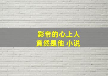 影帝的心上人竟然是他 小说